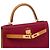 Hermès HERMES Kelly 28 Tasche aus rotem Leder - 103584 - Ansicht 6