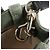 Bolso de mano 2Way de lona Chloé Woody Small verde Beige - vista 8