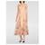 Zimmermann Robe Midi en Lin et Soie Imprimé Floral Multicolore Pêche  - vue 2