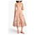 Zimmermann Robe Midi en Lin et Soie Imprimé Floral Multicolore Pêche  - vue 9