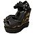 Giuseppe Zanotti Sandali con zeppa platform camouflage Marrone Nero Verde Cachi - vista 2