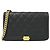 Catena per portafoglio Chanel Boy Line AP1117 in pelle di vitello martellata nera