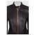 Kurze Alberta Ferretti Lammfelllederjacke NWOT IT44/S - Ansicht 4