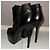 Yves Saint Laurent Tribtoo Botas Plataforma Cuero Negro - vista 5