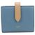 Céline Celine Bi-fold Wallet - Blaues Leder