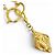 Collana tonda con logo e moneta CHANEL Vintage Coco Mademoiselle D'oro - vista 4
