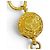 Collana tonda con logo e moneta CHANEL Vintage Coco Mademoiselle D'oro - vista 5
