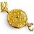 Collana tonda con logo e moneta CHANEL Vintage Coco Mademoiselle D'oro - vista 6