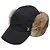 Cappellino Louis Vuitton in nylon e pelliccia di coniglio nero