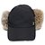Cappellino Louis Vuitton in nylon e pelliccia di coniglio nero - vista 2