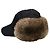 Cappellino Louis Vuitton in nylon e pelliccia di coniglio nero - vista 3