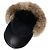 Cappellino Louis Vuitton in nylon e pelliccia di coniglio nero - vista 6