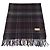 Stola con frange in lana e cashmere a quadri tartan Louis Vuitton Marrone - vista 2