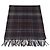 Stola con frange in lana e cashmere a quadri tartan Louis Vuitton Marrone - vista 3