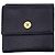 Timeless Chanel Vintage Black Leather Double Compact Coco Wallet