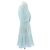 Vestido estampado de seda azul Alessandra Rich - vista 3