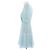 Vestido estampado de seda azul Alessandra Rich - vista 4