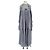 Autre Marque Blaues Chiffonkleid