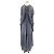 Autre Marque Blaues Chiffonkleid - Ansicht 2