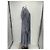 Autre Marque Blaues Chiffonkleid - Ansicht 4
