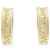 Autre Marque Pendientes bitono en Au750 Dorado