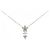 Autre Marque Collana a Fiore in Oro Bianco e Diamanti Au750 Argento