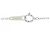Autre Marque Collana a Fiore in Oro Bianco e Diamanti Au750 Argento - vista 5
