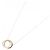 Tiffany & Co Collier Tiffany 1837 Interlocking en argent et or rose - vue 2