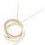Tiffany & Co Collier Tiffany 1837 Interlocking en argent et or rose - vue 4