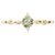 Autre Marque Anello Luziada K10 in oro giallo, tormalina e diamante D'oro - vista 2