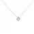 Autre Marque Collana con diamante K10WG Argento