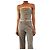 Alessandra Rich Bustier de lana gris con hebillas - talla UK 8