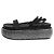 Jonathan Simkhai Schwarze Plateau-Sandalen mit Diamanten - Größe EU 39
