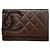 Portafoglio Chanel Cambon in agnello marrone scuro
