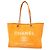 Borsa Tote con Catena Deauville Chanel Arancione