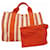 Hermès Borsa Tote Hermes Cannes PM Bianco Rosso Tela