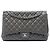 Chanel Gray Maxi Classic Caviar Single Flap Marrom Cinza antracite