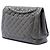 Chanel Gray Maxi Classic Caviar Single Flap Marrom Cinza antracite - vista 2
