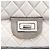 Chanel White Small Tricolor Quilted Jersey Reissue 2.55 East West Flap - vista 5