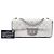 Chanel White Small Tricolor Quilted Jersey Reissue 2.55 East West Flap - vista 7