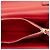 Pochette Valentino in pelle rossa con catena Rockstud Rosso - vista 4