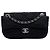 Chanel Black CC Ultra Stitch Mesh Flap Nero