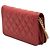 Portafoglio Chanel Boy in caviar trapuntato rosso con catena - vista 2