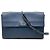 Borsa a tracolla Prada in pelle Saffiano blu con doppia chiusura a vite Blu scuro