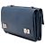Borsa a tracolla Prada in pelle Saffiano blu con doppia chiusura a vite Blu scuro - vista 2