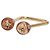 Anello Cocktail Fleur con Inclusione di Cristallo e Resina Dorata Louis Vuitton D'oro - vista 2