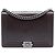 Chanel Boy Flap in pelle di vitello lucida marrone Large Marrone scuro