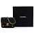 Chanel Blue Mini Gestepptes Denim Double You Kartenetui mit Kette Blau Marineblau - Ansicht 7