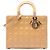 Dior Beige Large Patent Cannage Lady Dior