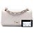 Chanel White Large Quilted Lambskin Twist Chain Enamel CC Flap Bianco Bianco sporco - vista 7